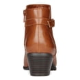 thumbnail image 2 of KAREN SCOTT Womens Brown Buckle Accent Padded Falonn Round Toe Block Heel Zip-Up Booties 8 M, 2 of 4
