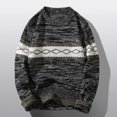 thumbnail image 2 of Sweaters For Men Male Autumn And Winter Wool Sweater Round Neck Pullover Color Warm Matching Bottoming Shirt All Matching Low Neck Top, 2 of 5