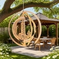thumbnail image 4 of TIELUTT Metal Wind Garden Hanging Ornament 3D Rotating Hollow Wind Vane Weathervane for Hanging Car Ornament Stained Glass for Windows Bling Home Decorations Glitter String Curtains for Doorways Thin, 4 of 6