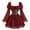 Burgundy, variant on TFEOQRY Women's Medieval Renaissance Dress Square Neck Ruffled Puff Sleeves Corset Top Party Outfit Black