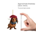 thumbnail image 5 of FUNDUFI Christmas Puppy Dog Hanging Pendants Casual Acrylic Flat Pendant Cute Dog Christmas Mini Ornaments Suitable For Holiday Home Party, 5 of 7