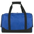 thumbnail image 2 of 30 Liter Capacity Unisex Duffle Bag with Velcro Closure Handle and Luggage Shoulder Strap for Gym, Travel and Commuting in Blue, 2 of 6