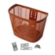 thumbnail image 2 of Cesta para bicicleta Cesta delantera Organizador fácil de instalar Portaequipajes universal para bicicletas Marrón, 2 of 9