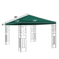 thumbnail image 2 of SUNRISEUMBRELLA 119“”x119” Gazebo Replacement Canopy Top Single Tier Canopy Top Cover(GREEN), 2 of 5