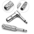 thumbnail image 4 of GLFILL 1/4 Inch Mono/Stereo 6.35mm Male Plug Wire Connector Guitar Plug Audio Converter Straight End/elbow Musical Instrument Accessory B, 4 of 5