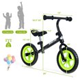 thumbnail image 7 of Infans Kids Balance Bike No Pedal Training Bicycle w/ Adjustable Handlebar & Seat Black, 7 of 7