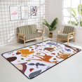 thumbnail image 4 of GZHJMY Soft Foam Nursery Area Rugs Cute Animals Fox Bear Rabbit Deer Hedgehog Non Slip Play Mats for Kids Boys Girls Playing Room Living Room60x39 inch Carpet Runner, 4 of 6