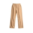 thumbnail image 4 of Plebaso Girls Slim Flare Pants High Elastic Waist Casual Trousers Plain Comfy Bell Bottom Pants with Pockets, 4 of 7
