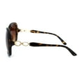 thumbnail image 3 of Womens Metal Hinge Diva Butterfly Designer Sunglasses Tortoise Brown, 3 of 4