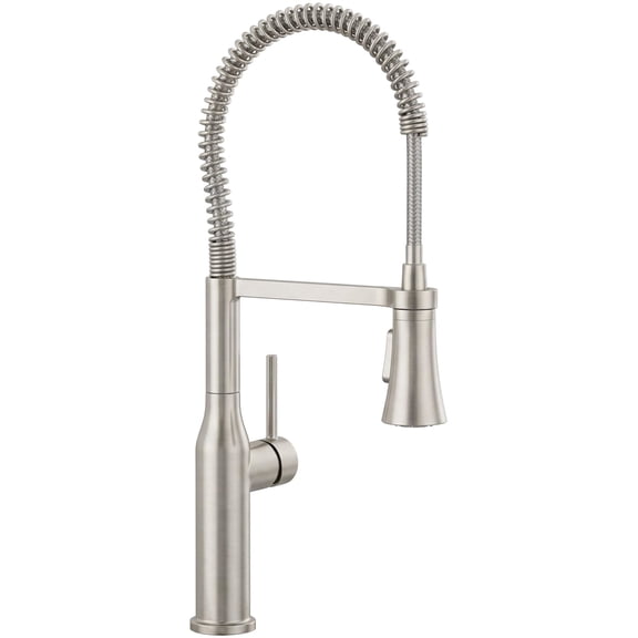Proflo PFXC5017ZBN Basque 1.5 GPM Single Hole Pre-Rinse Kitchen Faucet - Nickel