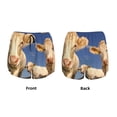 thumbnail image 5 of Lsque Cows Cattles Printed Women's Running Shorts with Liner Pockets,Elastic Quick Dry Workout Athletic Gym Yoga Shorts,Womens High Waist Shorts-Medium, 5 of 9