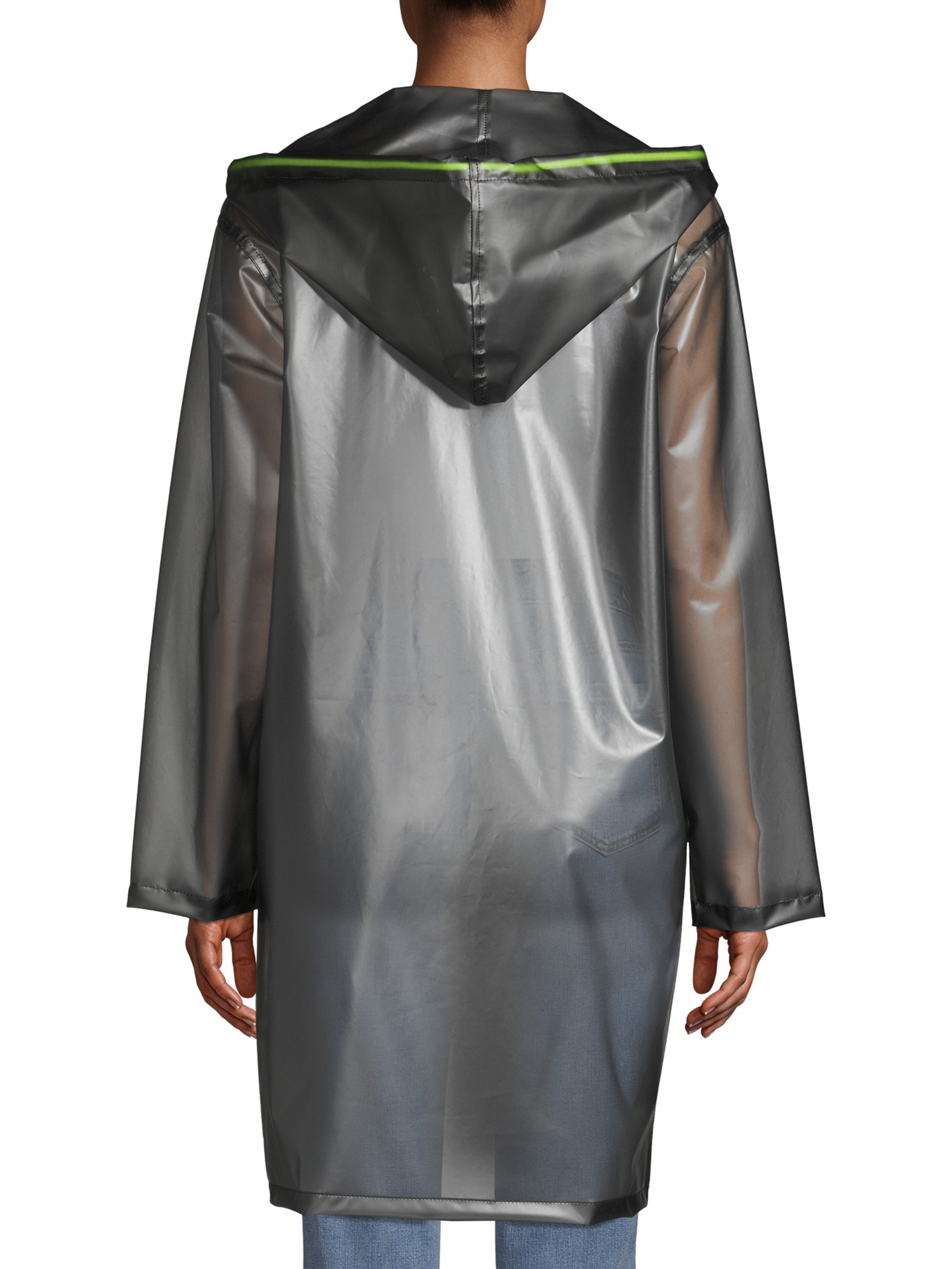 womens long raincoat with hood