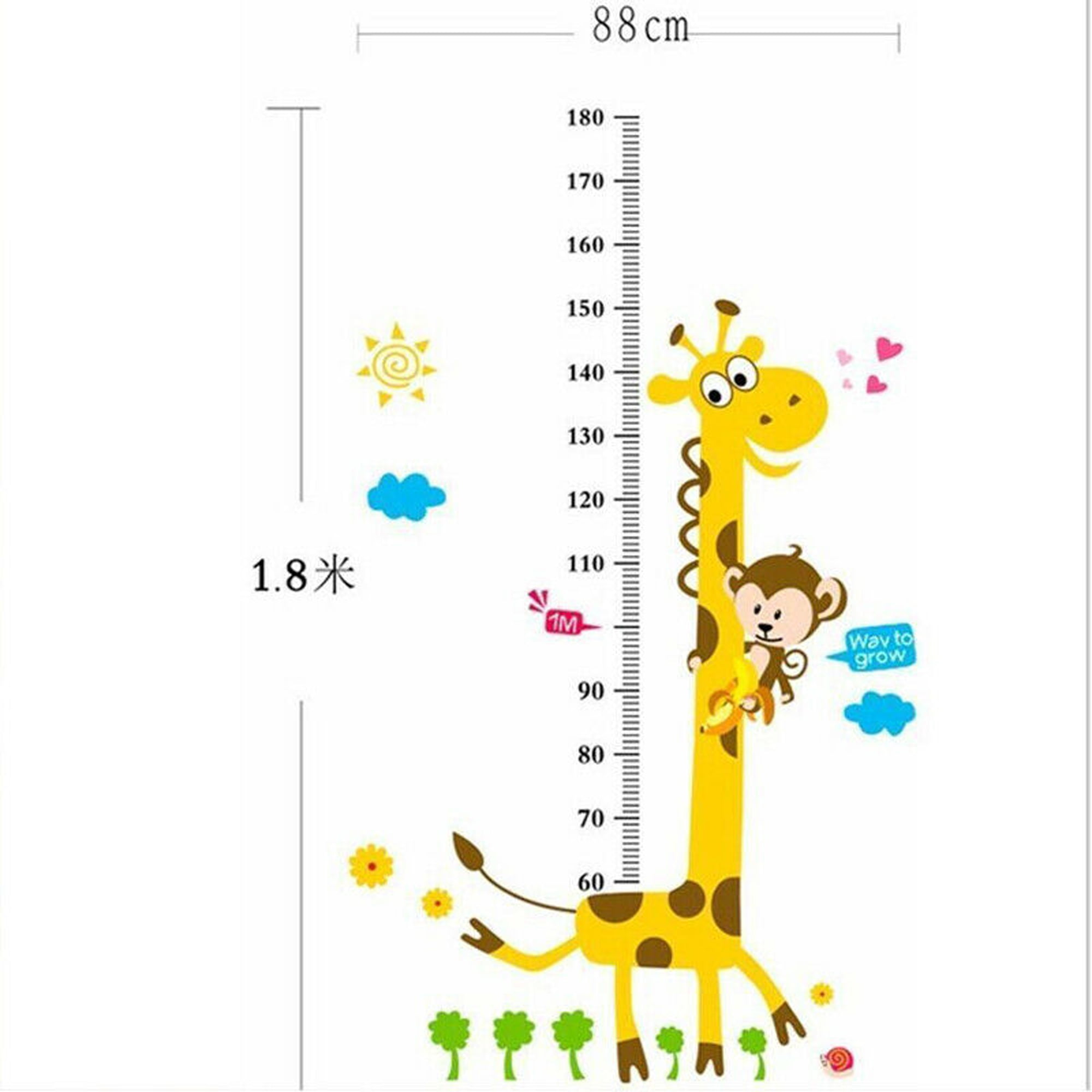 Children's Height Chart with over 40 Stickers 