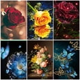 thumbnail image 2 of Pintura de diamantes 5D DIY, bordado de rosas, mosaico de diamantes redondo completo, regalo de decoración del hogar, 2 of 5
