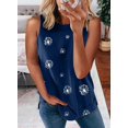 thumbnail image 3 of Women's Casual Color Block Crewneck Tank Tops Sleeveless Loose Summer Shirts Blouse Tunic, 3 of 4
