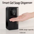 thumbnail image 4 of Dispensador Automático de Jabón Líquido de 500 Ml, Dispensador de Jabón para Montaje en Pared, Dispensador de Jabón para Manos y Platos Sin Contacto para Baño, Color, 4 of 8