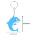 thumbnail image 3 of 21 Pcs Dolphin Keychains Mermaid Keychain Keyrings Keychain Hanging Pendant 2022 Graduation Keychain Dolphin Keyring, 3 of 3