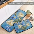 thumbnail image 5 of Blue Flowers in Pots Kitchen Mat Set of 2 Cushioned Non Slip Rugs for Bedroom Floor Runner Mats, 5 of 7