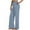 Light Blue-02, variant on REALiKUN Wide Leg Pants for Women Stretch Lightweight High Wasit Drawstring Sweatpants Loose Regular Straight Pants