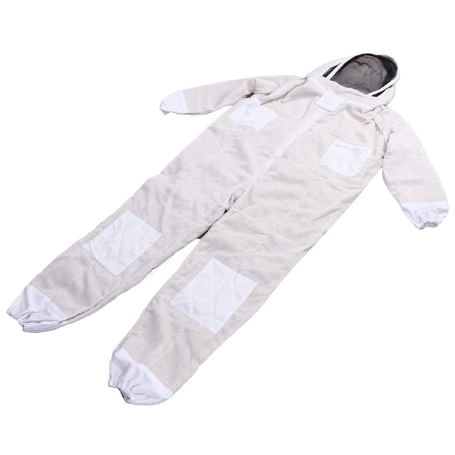 Traje de abeja siamés traje de apicultor profesional con cremallera para apicultor Traje de abeja ventilado Suministros de apicultura ANGGREK Cocina, Decoración y Otros