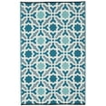 thumbnail image 4 of Fab Habitat Outdoor Rug - Waterproof, Fade Resistant, Reversible - Premium Recycled Plastic - Spanish Tile Farmhouse - Large Patio, Deck, Sunroom, Camping, RV - Seville - Multicolor Blue - 6 x 9 ft, 4 of 9