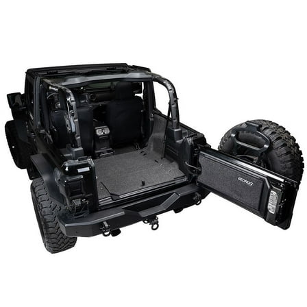 BedRug by RealTruck Jeep Kits - BedRug by RealTruck | Compatible with 2003 - 2006 Jeep Wrangler LJ Unlimited (04 - 06 UNLTD, 05 - 06 UNLTD Rubicon) | Charcoal Grey, BRLJ04R