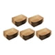 thumbnail image 5 of Bandejas para servir alimentos, no reutilizables, de papel kraft, resistentes al aceite, cestas para freír. 50 piezas, 5 of 9