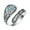 Silver, variant on Guodhu Vintage Turquoise Jewelry for Women Silver Adjustable Sunflower Spoon Rings Victorian Style Boho Antique Flower Thumb Statement Rings Jewelry Gifts for Women