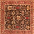thumbnail image 1 of Ahgly Company Indoor Square Oriental Orange Industrial Area Rugs, 6' Square, 1 of 4