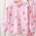 thumbnail image 6 of Linfrsh Toddler Girls Pajamas 3t Cotton Toddler Toddler Kids Toddler Girls Boys Soft Comfy Modal Tencel Solid Raglan Sleepwear Pajamas Pjs 2pcs Set(Pink,3-6 Months), 6 of 7