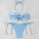 thumbnail image 4 of Trajes de baño para mujer, bikinis de cintura alta con cordón ajustable, traje de baño fruncido, conjunto dividido, trajes de baño para mujer, trajes de baño para mujer, traje de baño para mujer, traj, 4 of 7