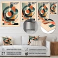 thumbnail image 4 of Designart "Elegance in Green Peach III" Minimalism Metal Wall Art, 4 of 5