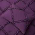 thumbnail image 6 of D.N.G. BEDDINGS 1 Piece Luxurious Diamond Ruffle Comforter Super Soft, All Season Pintuck 800 Thread Count, 100% Egyptian Cotton, Super King Size Plum Color, 6 of 9
