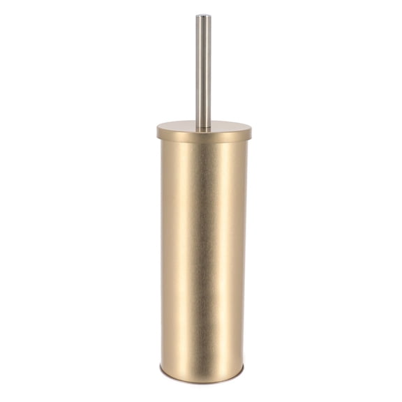 Evideco French Home Goods Golden Commercial Toilet Brush & Holder Set with Toilet Brush, Gold
