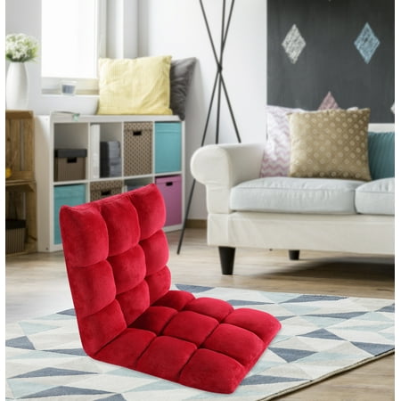 Chic Home Esme Microfiber Adjustable Recliner Floor Gaming Chair