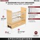 thumbnail image 2 of Organizador Extraíble de Madera para Gabinete Rev-A-Shelf de 8", 2 of 9