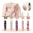 thumbnail image 7 of Crystal Butterfly Perfume Keychain Bottle - Refillable 5ml Portable Perfume Atomizer with Floral Print, Elegant Bag Pendant & Travel Gift, 7 of 7