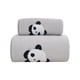 thumbnail image 1 of Toalla de baño con bordado de oso, juego de toallas de baño, suave, absorbente de agua, anticaída, juego de regalo, gorro de baño de terciopelo, 1 of 1