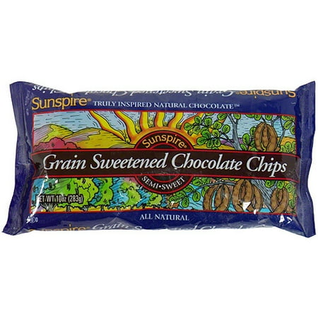 Sunspire Foods Grain Sweetened Dark Chocolate Baking Chips Sunspire Foods Grain Sweetened Dark Chocolate Baking Chips