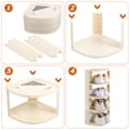 thumbnail image 3 of Moluckfu Organizador De Zapatos Beige Para Entrada Con Estructura Resistente Y Moderno, 3 of 8