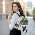 thumbnail image 6 of FORMRS Mini Backpack Purse for Women Quilted Travel Daypack Casual Shoulder Bag, Black Cat Plants, 6 of 7