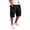 AS25_Black, variant on Twill Cargo Shorts Men Casual Cotton Classic Bermuda Shorts with Pockets Drawstring Comfort Big and Tall Short Light Gray S