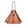 thumbnail image 2 of Triangle Crossbody Bag Personalized Shoulder Handbag with Drawstring Closure Convertible Carry Style Everyday Purse for Commuting Shopping Dating Travel Outdoor Use Home Outdoor Daily Carry, 2 of 7