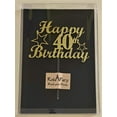 thumbnail image 5 of 40 Birthday Cake Topper Gold Glitter, Party Decoration Ideas, Sturdy Doubled Sided Glitter, Acrylic Stick. Made in USA (40th), 5 of 5