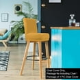 thumbnail image 2 of PiccoCasa Stretch Spandex Bar Stool Cover for Short Back Chair Gold 1, 2 of 8