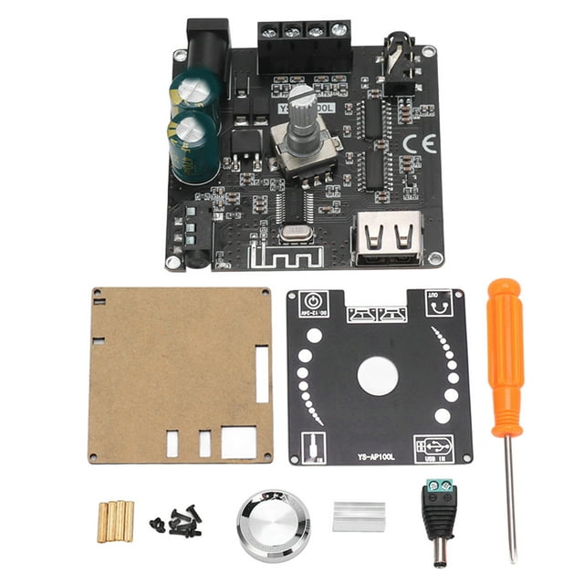 Módulo amplificador de potencia estéreo Bluetooth, placa amplificadora de potencia de sonido de potencia digital Bluetooth estéreo Módulo amplificador de potencia digital Bluetooth Rendimiento finamente sintonizado