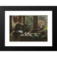 thumbnail image 2 of Carl Bloch 18x14 Black Modern Framed Museum Art Print Titled - Still Life with Fish (1878), 2 of 5