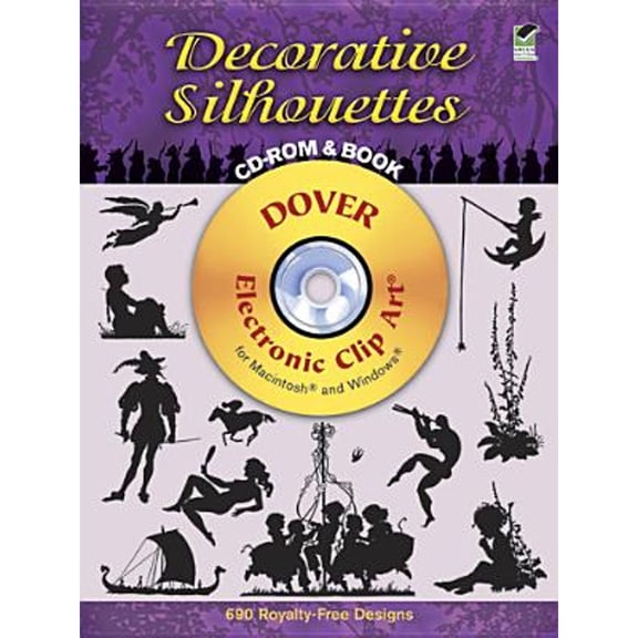 Pre-Owned Decorative Silhouettes: Dover Electronic Clip Art for Macintosh and Windows (Paperback) 0486995860 9780486995861