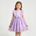 thumbnail image 4 of HAYIMI Child Summer Girls Dress With Mesh Floral Lace Trim Sleeveless Party Style For Warm Weather O-Neck Fashionable Dresses, 4 of 8