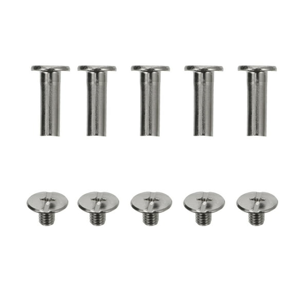 Jiandong Binding Screw Metal Screw Posts Brass Fasteners for DIY Leather Craft and Bookbinding(0.59X0.39X0.2Inch)